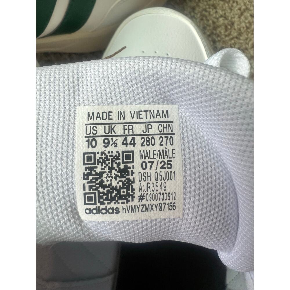 NWT ADIDAS Breaknet 3.0 Sneaker, Tennis Shoe, Men's Size 10, White/Green - Picture 9 of 9